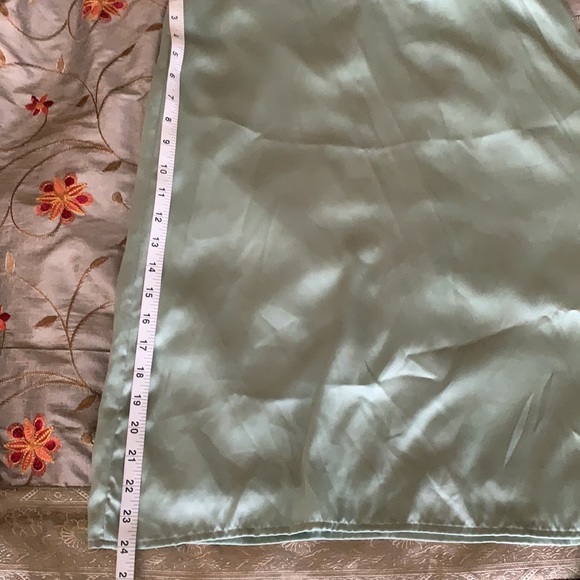 Mint Green Satin Dress/ Size M - Picture 9 of 9